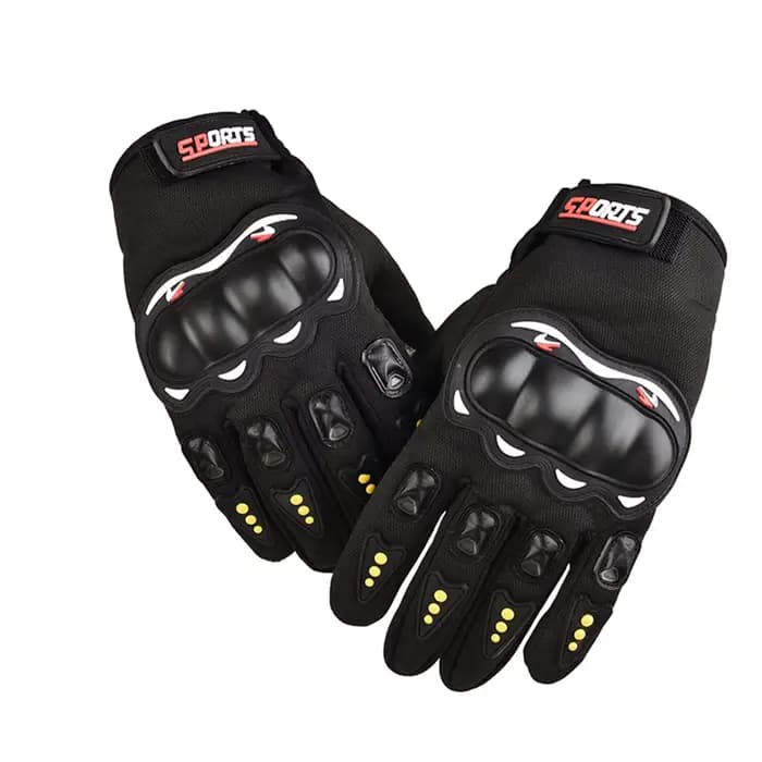 Gants de moto pour hommes, gants de course respirants à doigts fermés, adaptés aux activités de plei