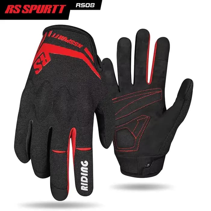 Gants de moto d'été pour hommes et femmes, gants de moto à doigts complets, en maille respirante, an