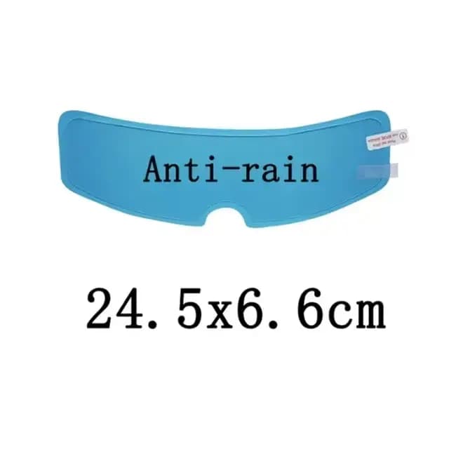Film Transparent Anti-buée et Anti-pluie pour casque de Moto, lentille de casque, autocollant de rev