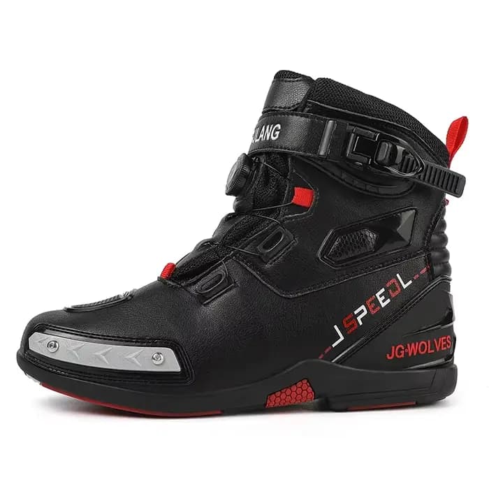 Nouvelles Bottes Moto 2026 pour Hommes en Cuir Respirantes Antidérapantes Résistantes à l'Usure Bott