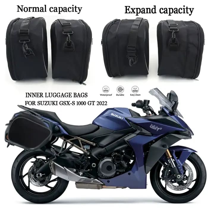 Sacs intérieurs pour Suzuki GSX-S 1000 GT 2022, étuis pour sacoches latérales en plastique, accessoi