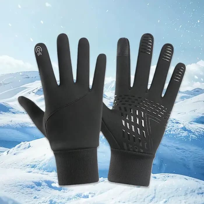 Gants chauffants chauds d'hiver pour cyclisme, équitation, chauds, coupe-vent, doublés de polaire, g