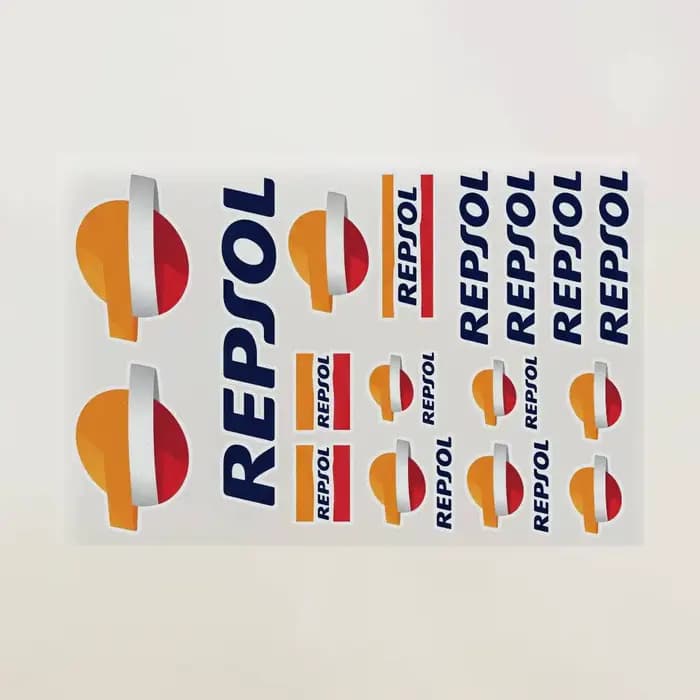 Bande réfléchissante REPSOL pour casque, autocollant de sécurité haute luminosité pour moto, voiture