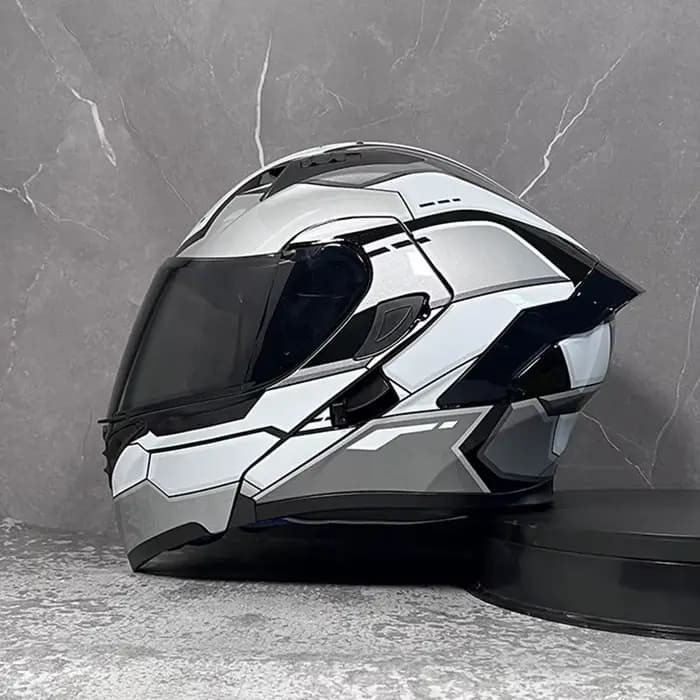 D'expériences de moto à double visière, casque modulable modulaire, casque intégral approuvé par le 