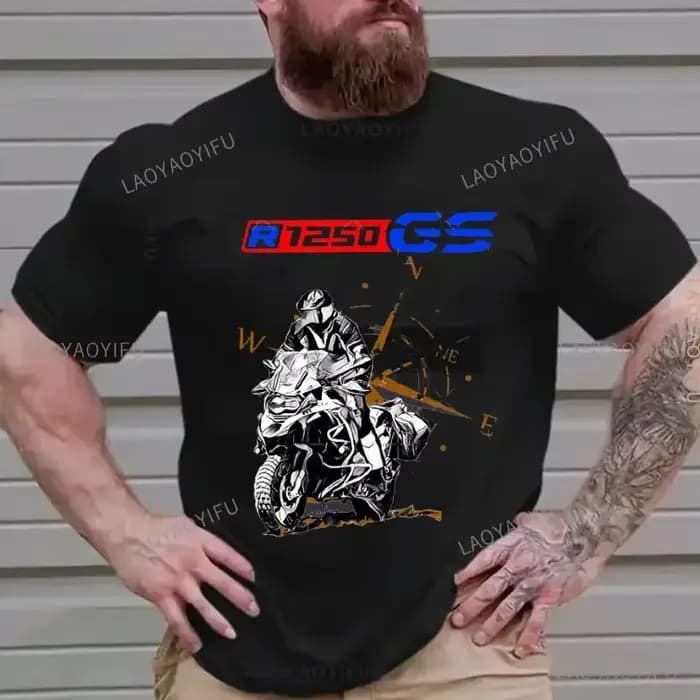 Mode R1200GS moto aventure RT1200 R1200RT R1200 Fans coton T-Shirt je suis un GS Overlander Ride ave