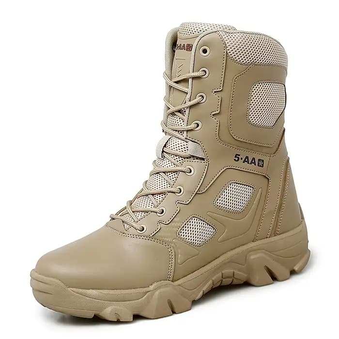 Bottes de moto décontractées en cuir pour hommes, chaussures d'alpinisme, bottes de rinçage, noir, m
