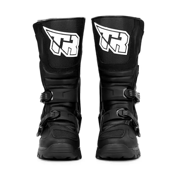 Bottes de moto en cuir imperméables pour hommes et femmes, idéales pour l'aventure et le tourisme, a