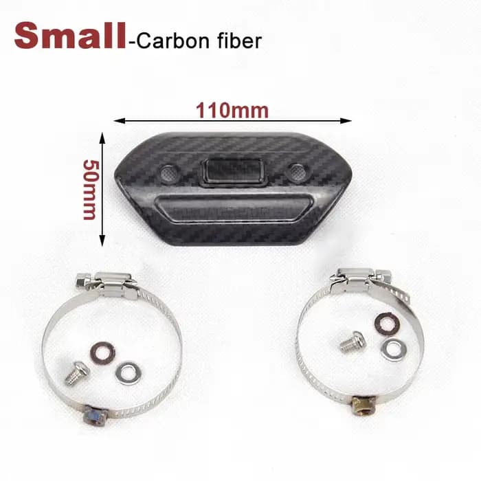 Protecteur d'échappement de moto en Fiber de carbone, bouclier thermique, couverture Anti-brûlure po