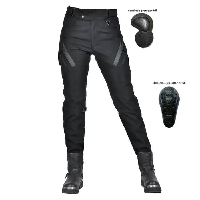 Pantalon de moto imperméable et respirant pour femmes, taille haute, Anti-chute, rétro, pour les dép