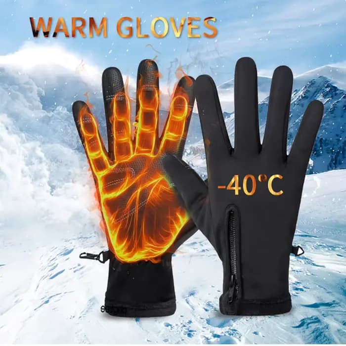 Gants de moto thermiques doublés de sourire, gants de ski d'équitation, écran tactile, extérieur, do