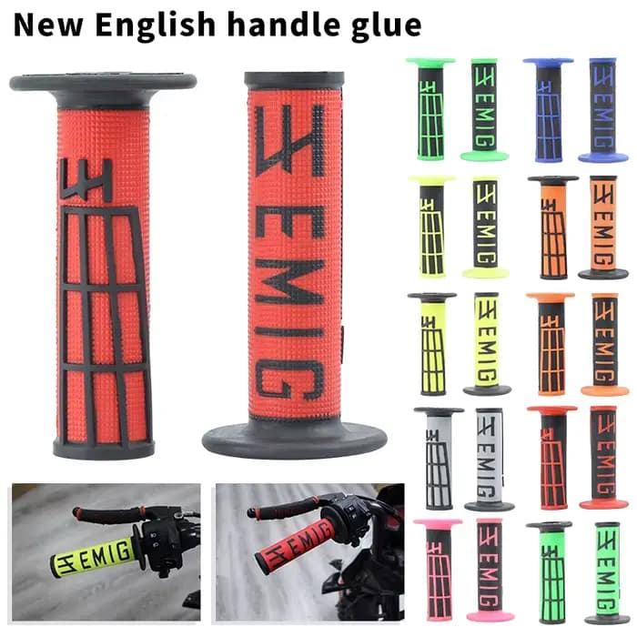 11 couleurs poignée poignée moto haute qualité EMIG Dirt Pit Bike Motocross 7/8 "guidon en caoutchou