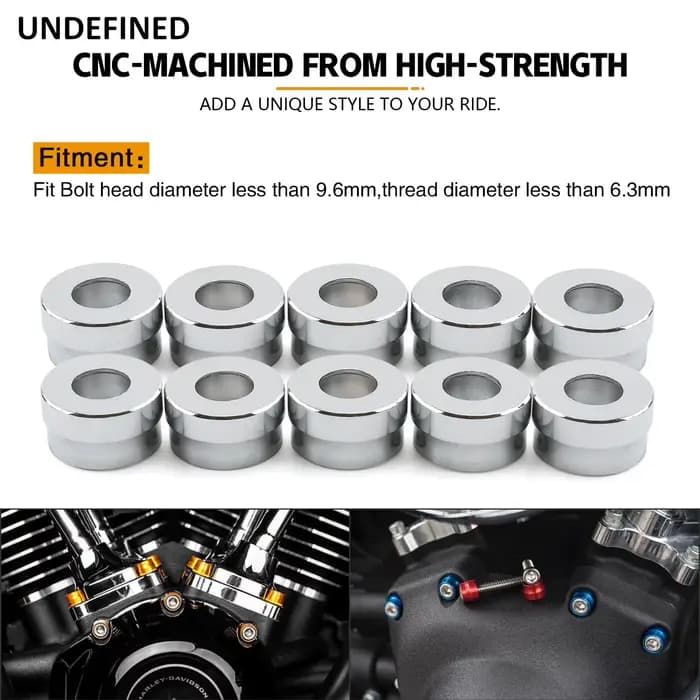 Pour Harley Touring Dyna Sportster Softail Street Bob Twin Cam 1/4 "10 pièces capuchon de tête de bo
