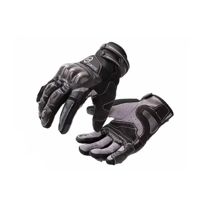 Gants de moto en cuir et Fiber de carbone, respirants, pour cyclisme, conception tactile, protection