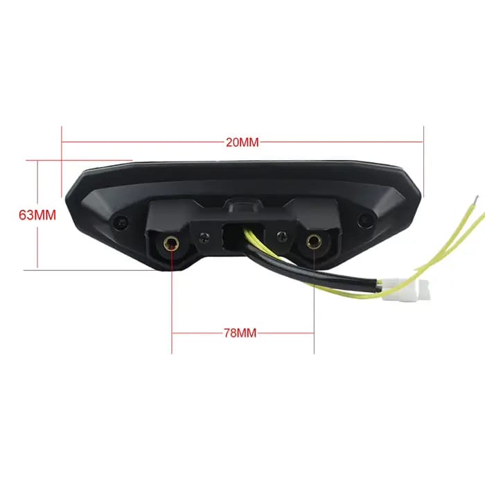 Ensemble de feux arrière LED pour motos, clignotant, pour YAMAHA MT-09 FZ-09 14-16 FJ-09 MT09 Tracer