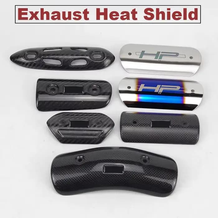 Protecteur d'échappement de moto en Fiber de carbone, bouclier thermique, couverture Anti-brûlure po
