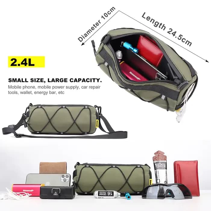 Rhinowalk sac de moto sac de vélo sacs de selle de moto multifonctionnels sac à outils latéral de mo