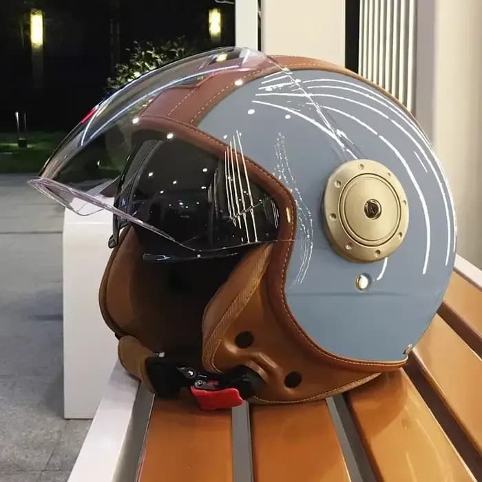 Casque de moto électrique pour touristes, casque Bluetooth intelligent, protection des oreilles chau