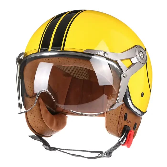 3/4 Casque De Moto visage ouvert ECE DOT approuvé hommes femmes rétro Chopper Vintage Casque Capacet