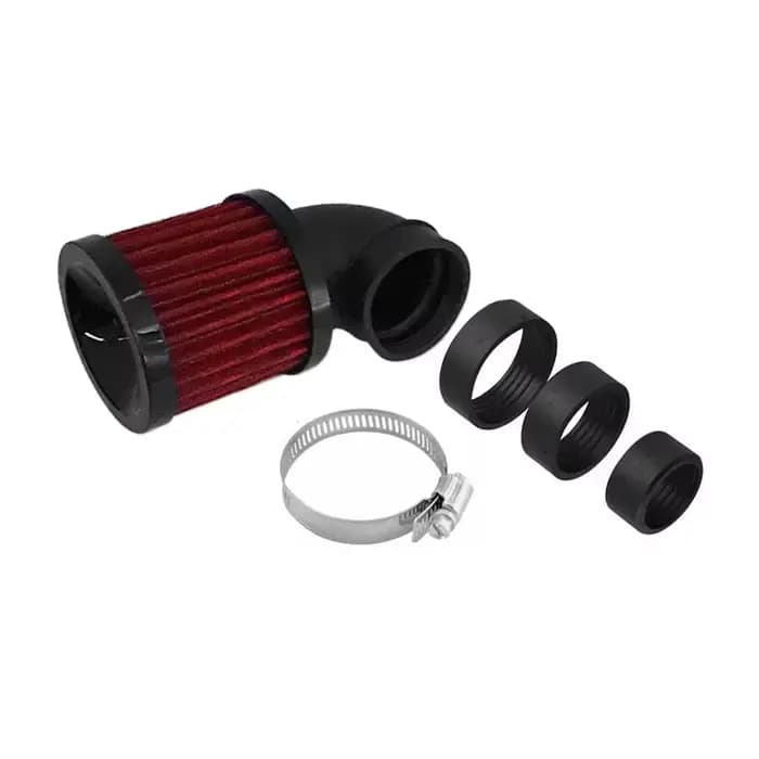 Filtre à air pour moto Cafe Racer 28mm-48mm, à clipser, coudé à 90 degrés, pour moto tout-terrain, o