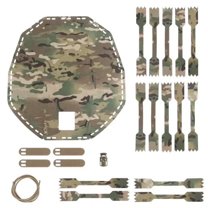 Housse de casque légère Poseidon Defense découpée au laser, installation rapide, camouflage 3D, comp