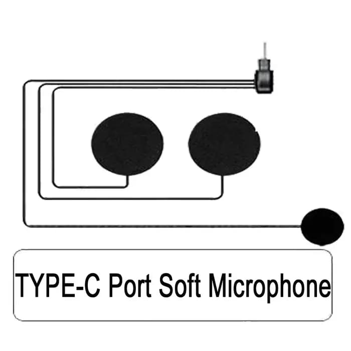 Casque de moto avec interphone Bluetooth et microphone, accessoires universels pour casque intégral,