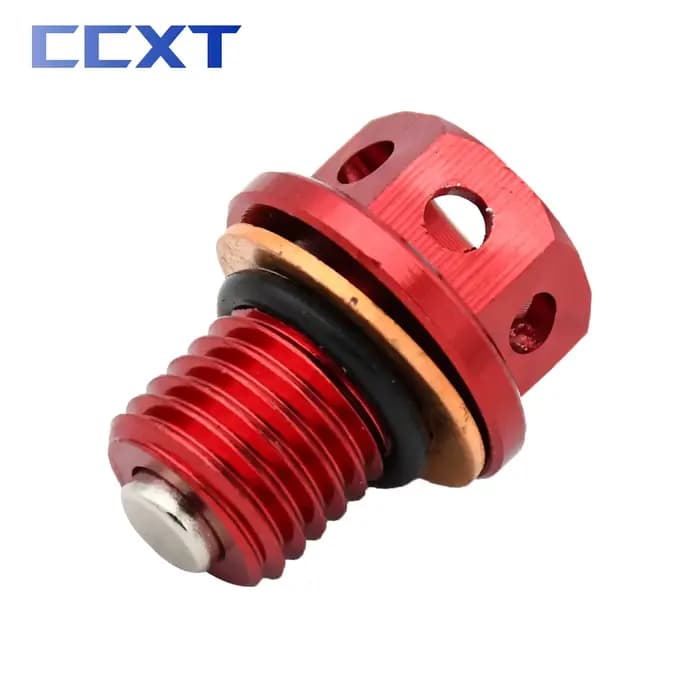 Boulon de bouchon de vidange d'huile magnétique pour moto, vélo de rue Kwasaki NINAlban250, 300, 400
