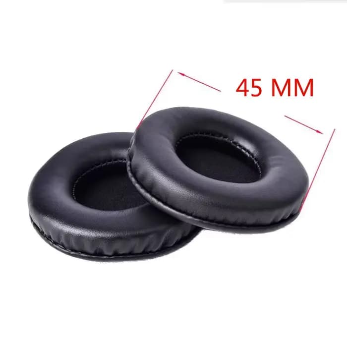 Coussinets d'oreille en mousse de cuir éponge pour casque, housses de coussin, 40mm, 50mm, 55mm, 60m