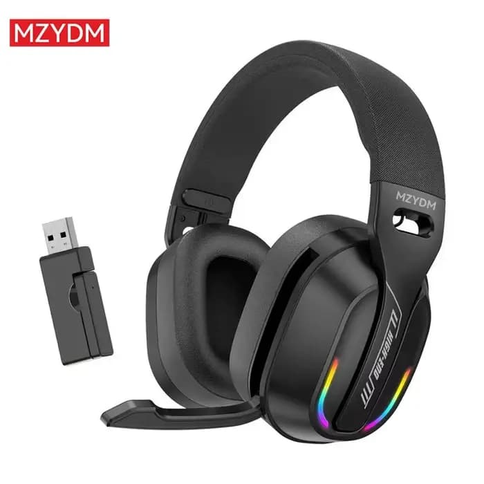 Casque Bluetooth sans fil, 3 modes, avec microphone, coussinets d'oreille souples, adapté aux effets