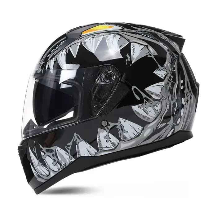 Casque de moto approuvé DOT ECE intégral Double lentille Capacete professionnel hommes femmes quatre
