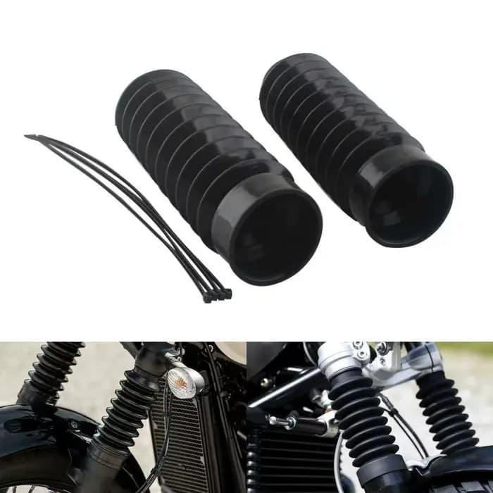 Bottes Gator de fourche en caoutchouc pour moto, 49mm, couvercle d'amortisseur de fourche avant pour