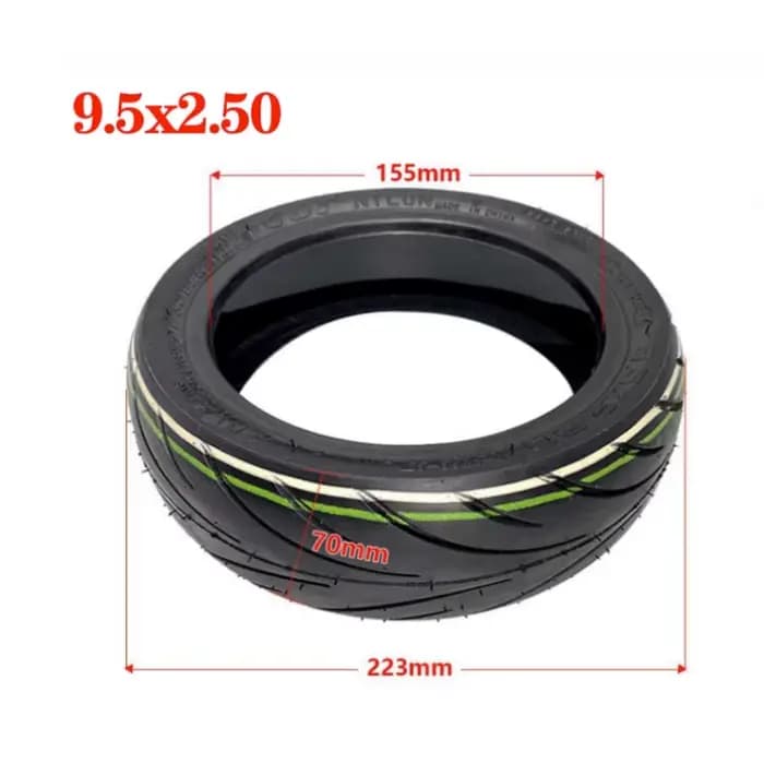 Pneu Tubeless 9.5x2.50 CST pour Scooter électrique Niu KQi3 NIU KQI 3, pneu sous vide spécial avec c