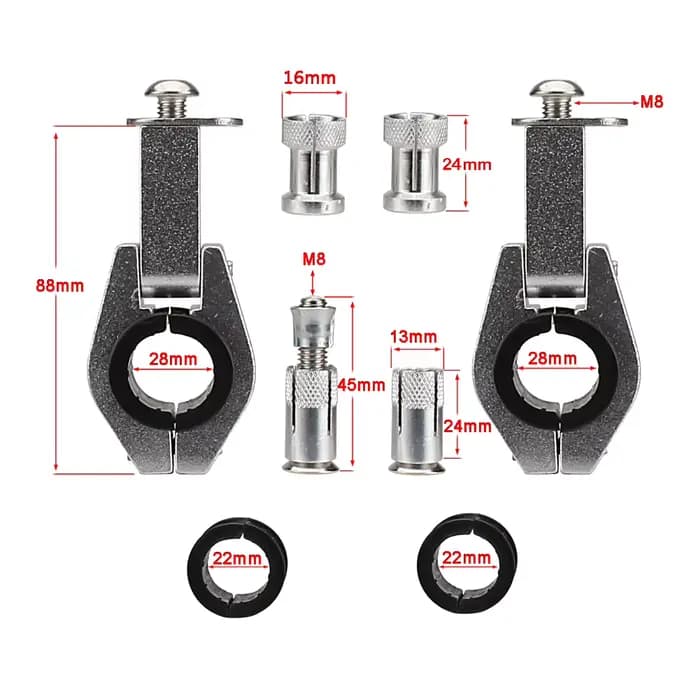 Pour YAMAHA KTM HONDA EXC KLX YZF CRF Dirt Bike Enduro Protection de guidon protège-mains universels