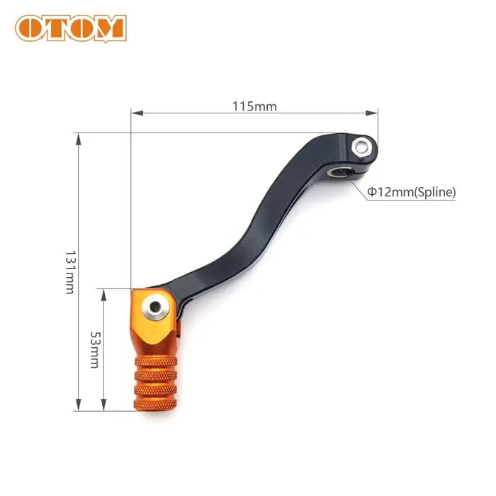 OTOM – levier de changement de vitesse en aluminium CNC NC450, manchon en fer incrusté pour Kayo BOS