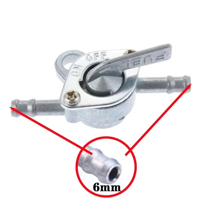 Valve de robinet de réservoir de carburant en ligne, 6mm 1/4 pouces, interrupteur marche-arrêt Petco