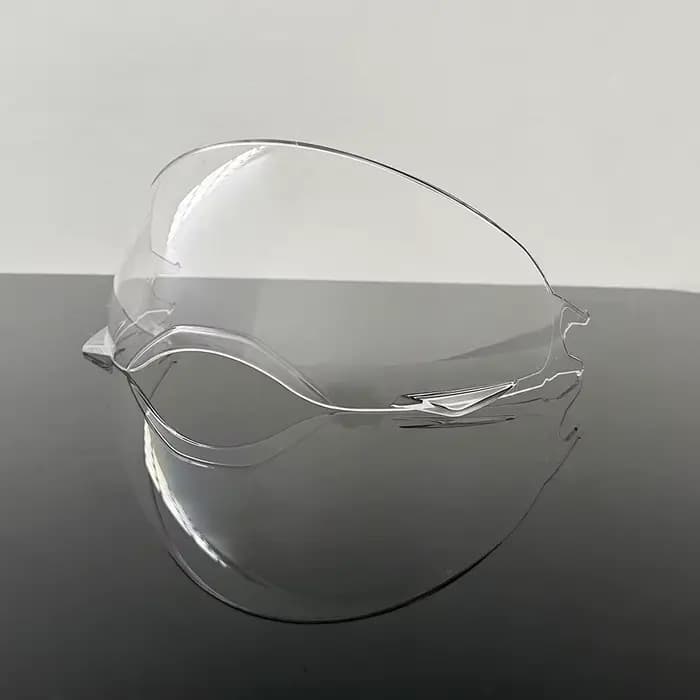 Visière de casque Broozer pour cloche Broozer, visière de casque de moto, lunettes plaquées argent r