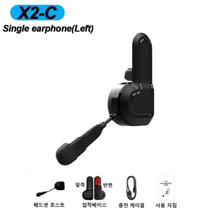 Casque Bluetooth pour moto X2, sans fil, appels mains libres, mono ou binaural, 600mAh, étanche, com