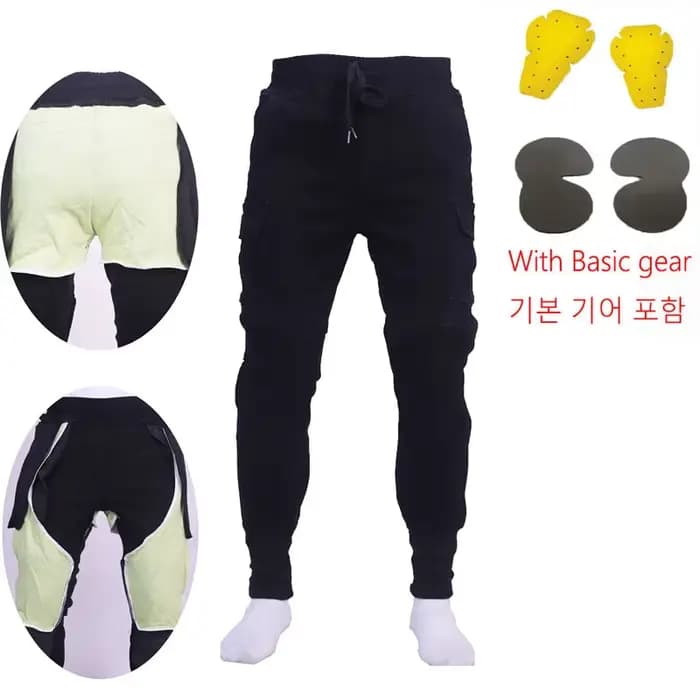 Pantalons de Moto hommes Moto Kevlar jean équipement de protection équitation Touring Pantalon de pl