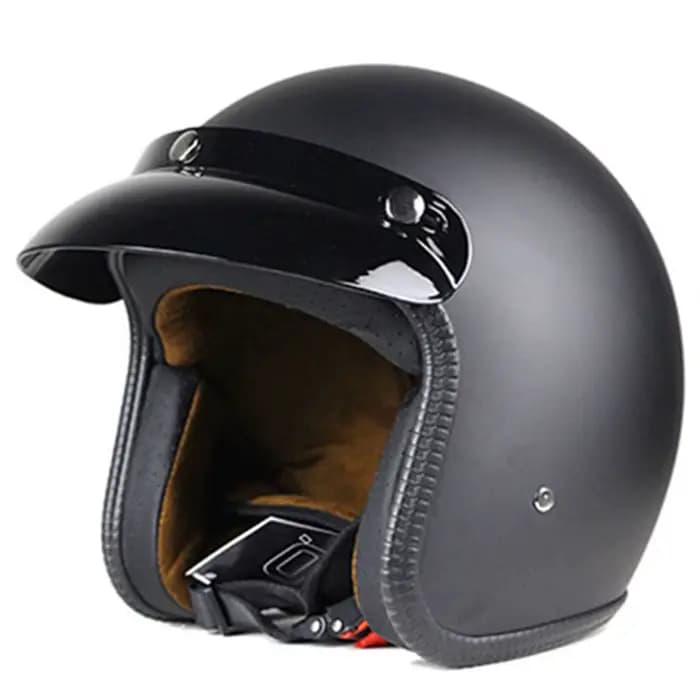 Casque de moto vintage argenté, demi-casque ouvert, Cruiser, Touring, Chopper, Biker, Rétro, Hurbike