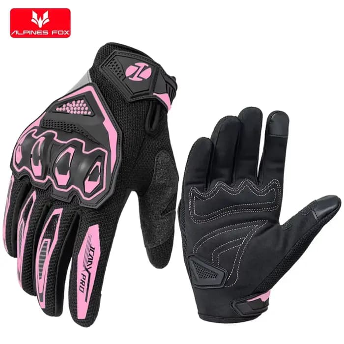 Hommes été nouveau or gants de Moto femmes respirant Moto gants d'équitation Anti-chute écran tactil