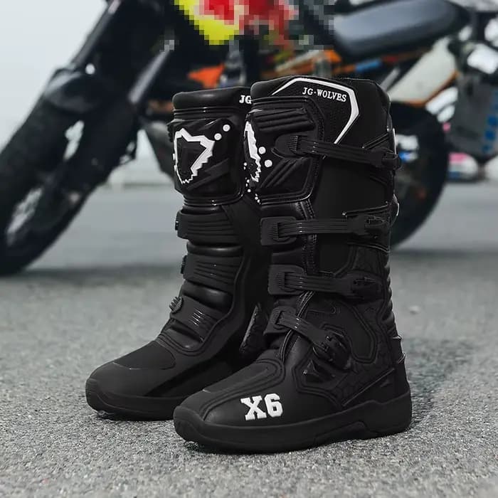 Nouvelle botte de Motocross hommes femmes équitation mi-mollet cheville chaussures de protection Mot