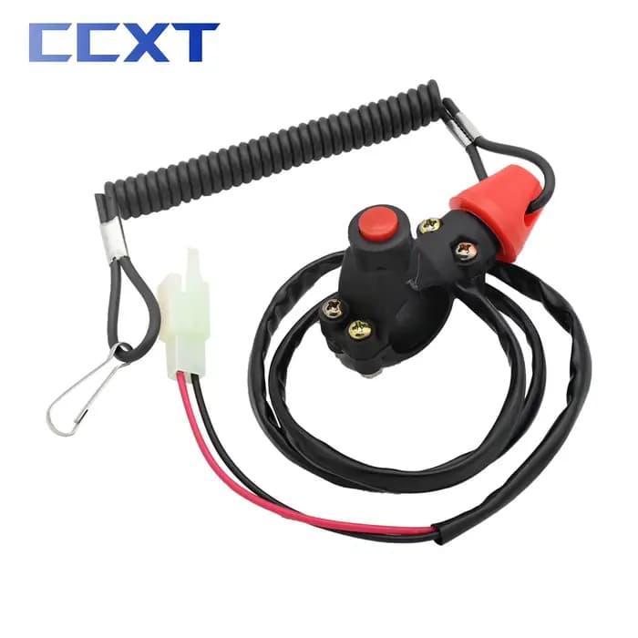 Joli à bouton-poussoir universel pour moto, lanière TWindsor pour bateau, arrêt d'urgence du moteur,
