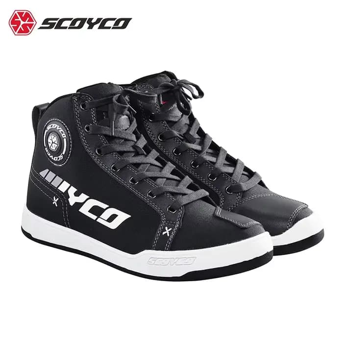 SCOYCO-Chaussures d'équitation de moto décontractées pour hommes, bottes Piedmont, bottes de protect