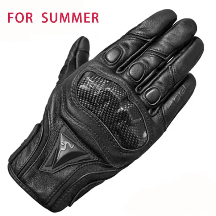 MOGE-Gants de Moto en Cuir Respirant, Fibre de Carbone, Motocross, Fonction Tactile