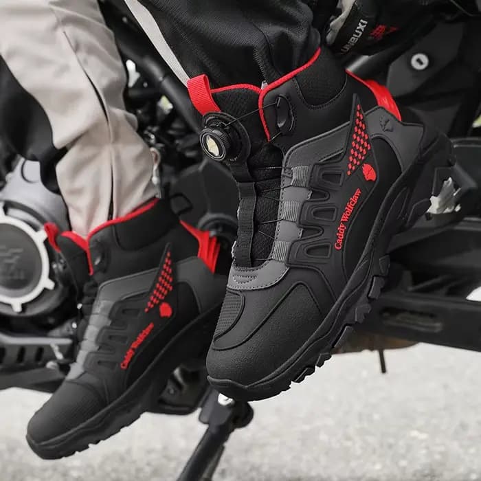 Bottes de moto printemps-automne pour hommes, chaussures de moto anti-chute, chaussures de motocross
