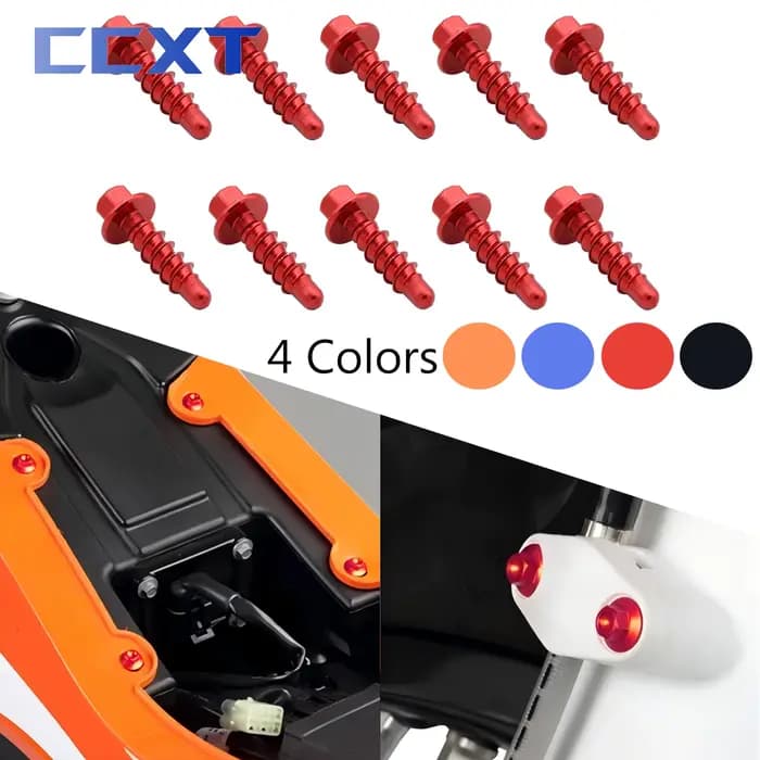 Kit de boulons de vis de carénage CNC pour moto, 10 pièces, pour Husqvarna FE FC FX TE TC TX pour KT