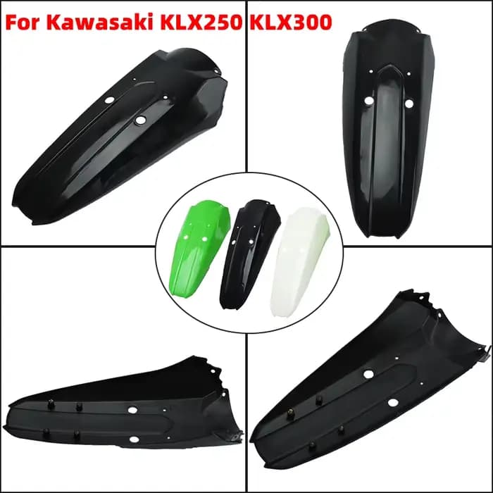 Couvercles de protection en plastique pour Kawasaki KLX, plaque précieuse, carénage Dirt Bike, acces