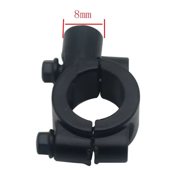 2 pièces 22mm guidon 10mm 8mm filetage universel moto miroir montage pince rétroviseur support adapt