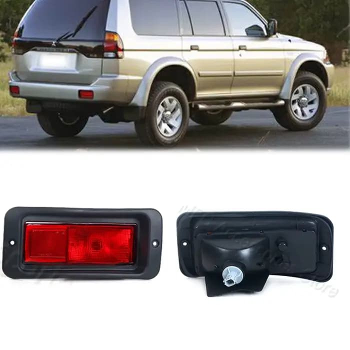 Réflecteur de pare-chocs arrière gauche droit, feu stop, feu arrière antibrouillard pour Mitsubishi 
