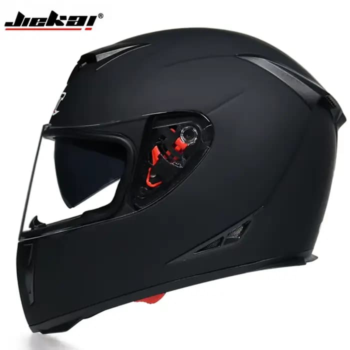 Casque intégral de moto à double lentille, casque de course à dégagement rapide, accessoires de moto