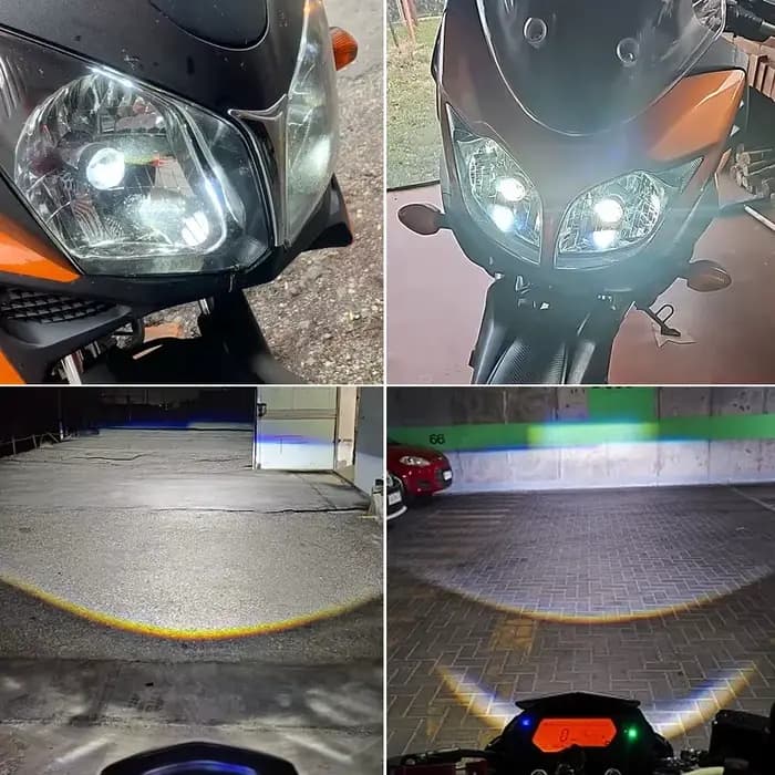 Pour Yamaha FZ6N Moto H4 lentille LED phare rénovation accessoires feux de croisement café Racer End
